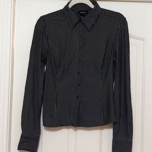Express fitted stretch button-down